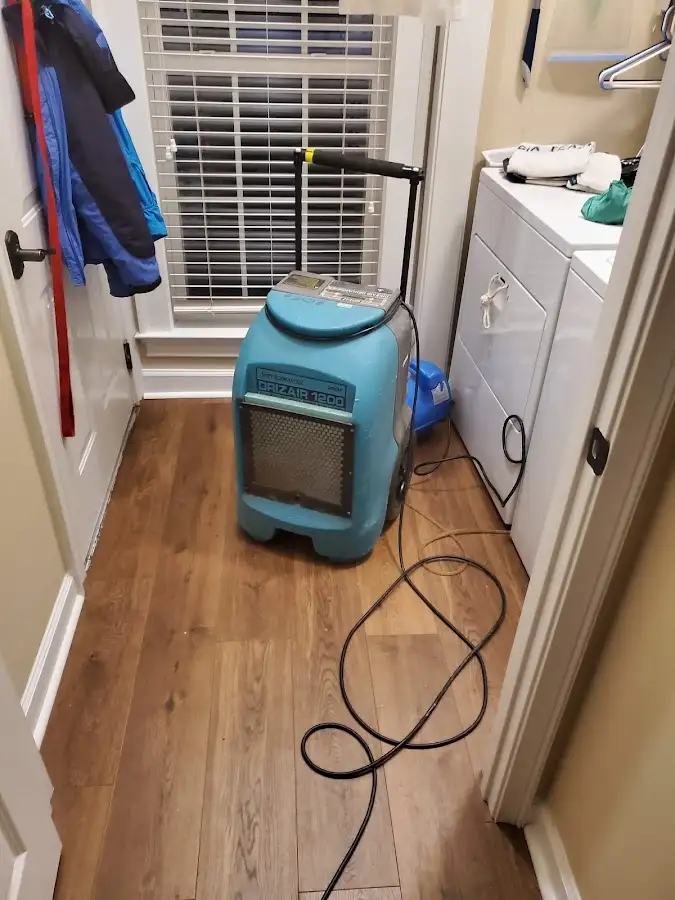 Commercial dehumidifier deployed for Flood Damage Cleanup in Gulf Gate